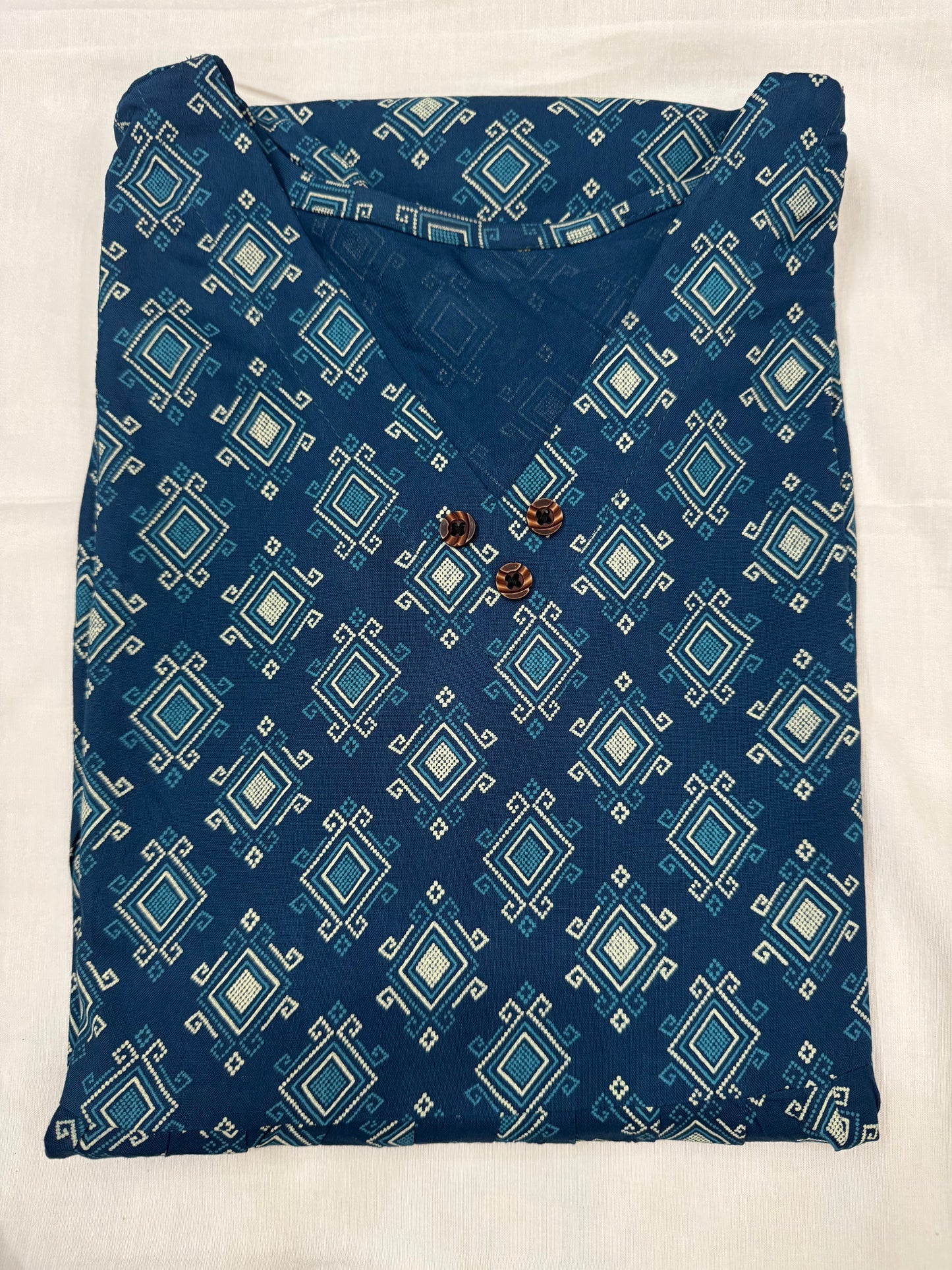 Aqua Geo Short Kurti #RSK3012