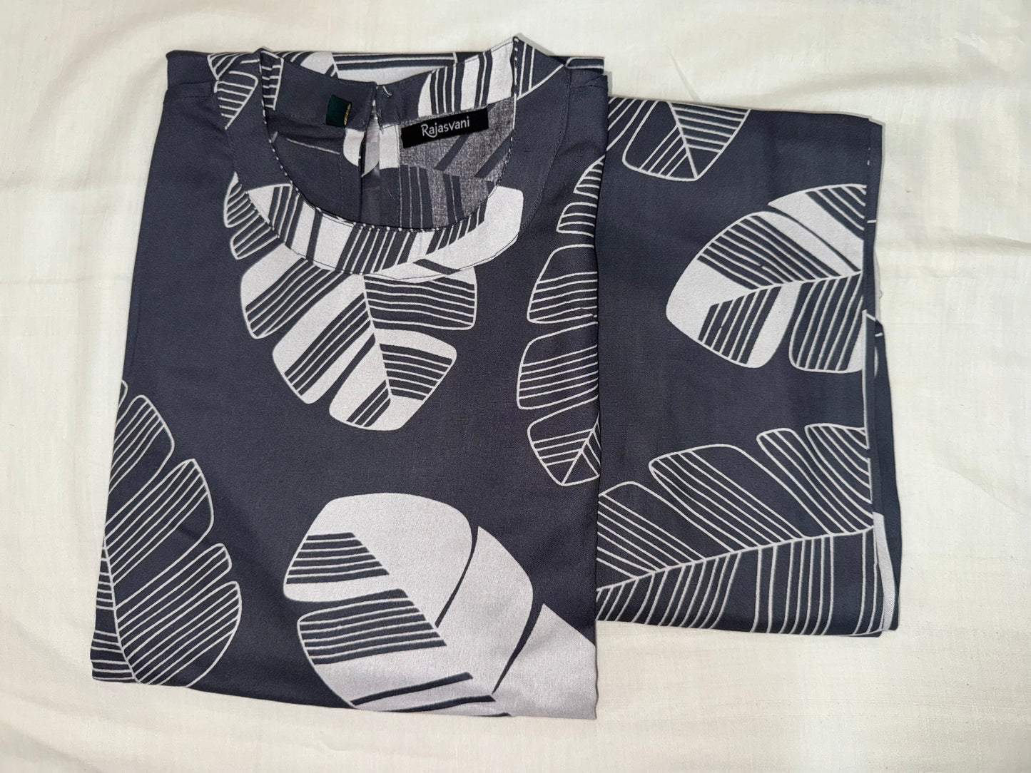 Navy Botanical High-Neck Co-ord Set #RCO2005
